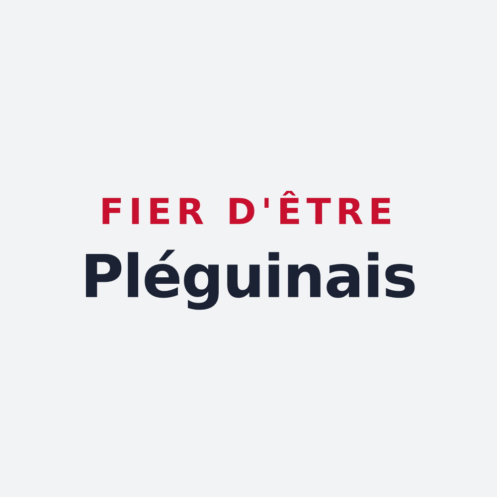 Poster « Fier d'être Pléguinais » — design pour Pléguien