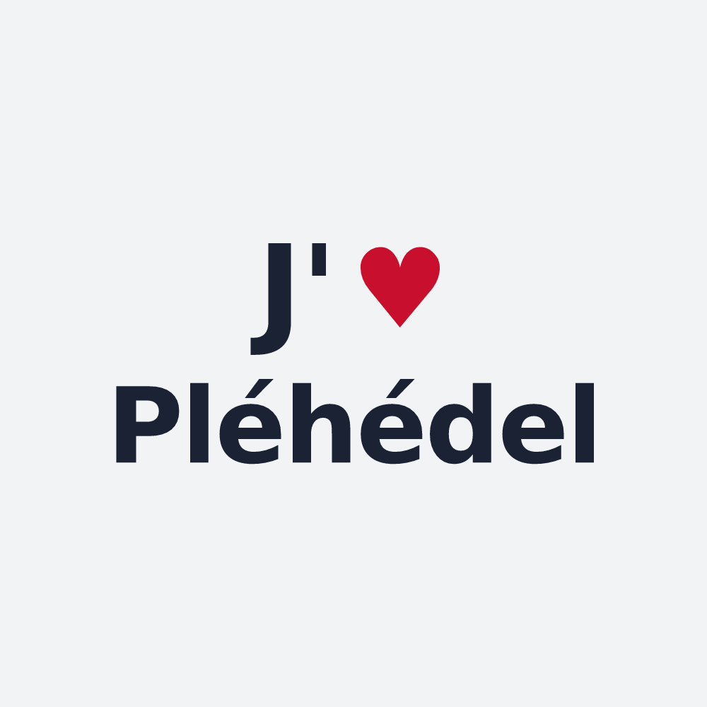 Poster personnalisé Pléhédel — design J'aime Pléhédel