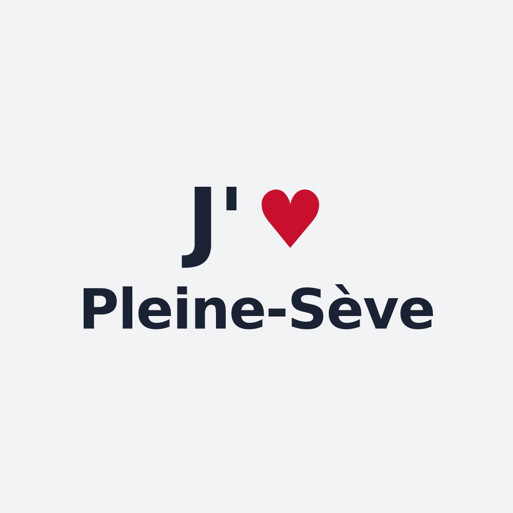 Poster personnalisé Pleine-Sève — design J'aime Pleine-Sève
