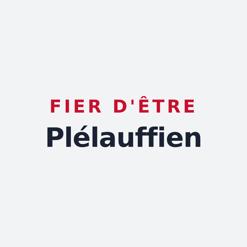 Poster « Fier d'être Plélauffien » — design pour Plélauff