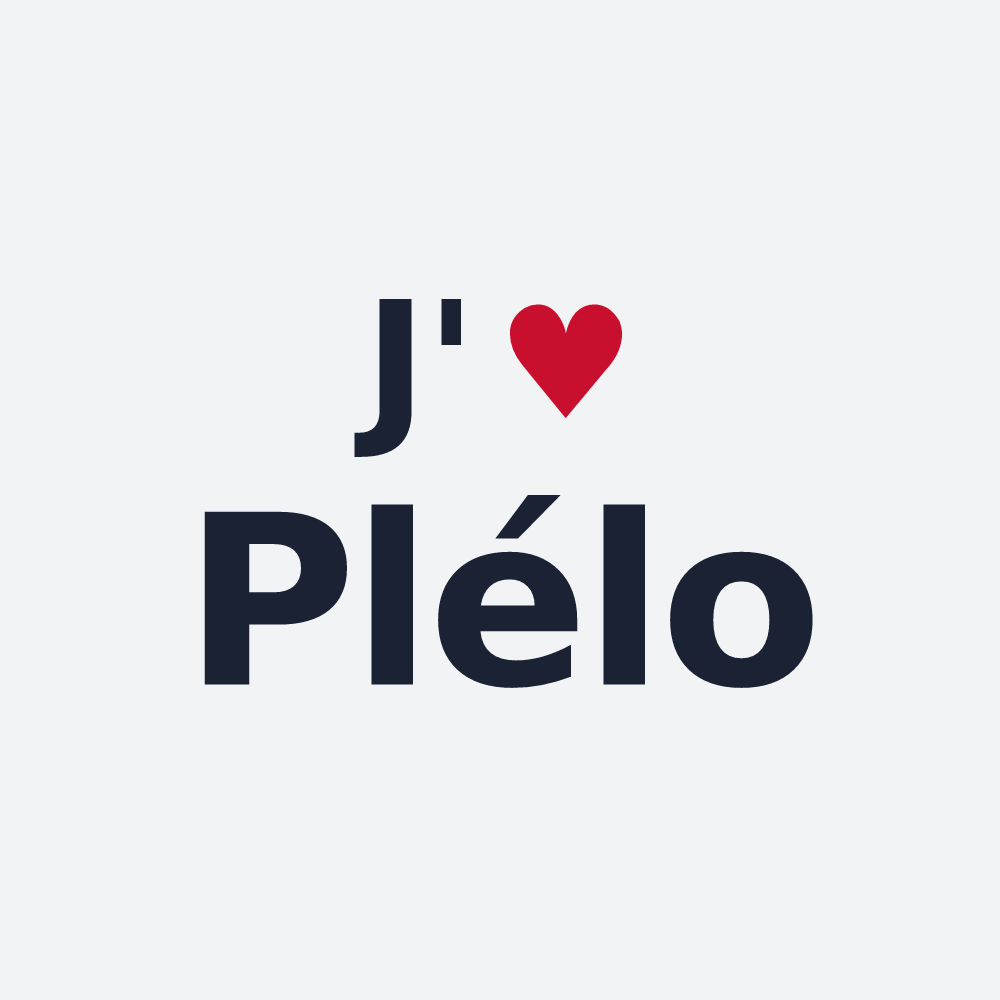 Poster personnalisé Plélo — design J'aime Plélo