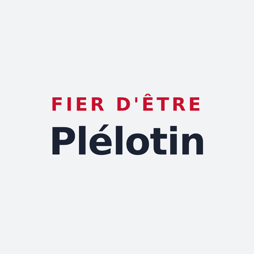 Poster « Fier d'être Plélotin » — design pour Plélo