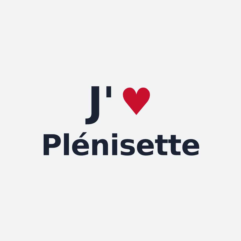 Poster personnalisé Plénisette — design J'aime Plénisette