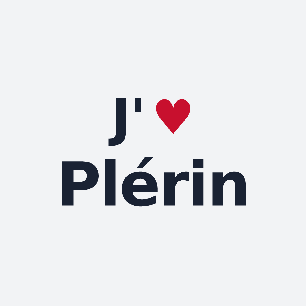 Poster personnalisé Plérin — design J'aime Plérin