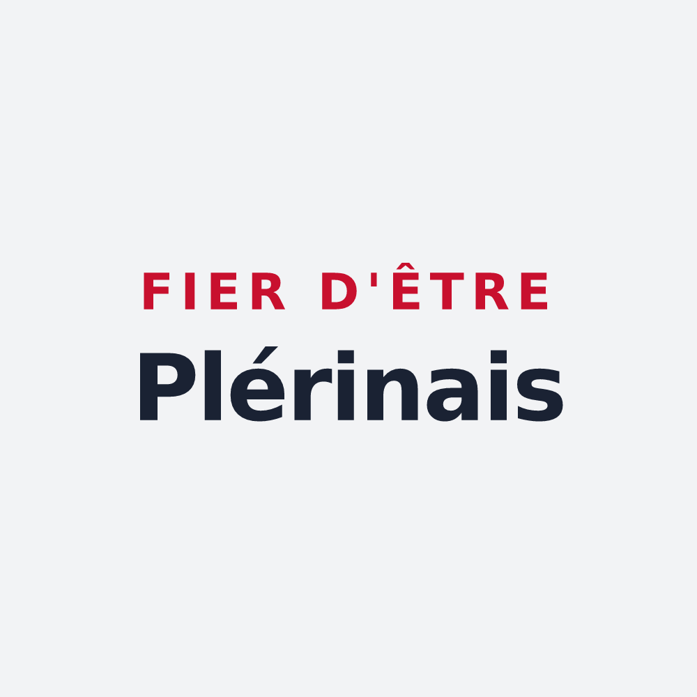 Poster « Fier d'être Plérinais » — design pour Plérin