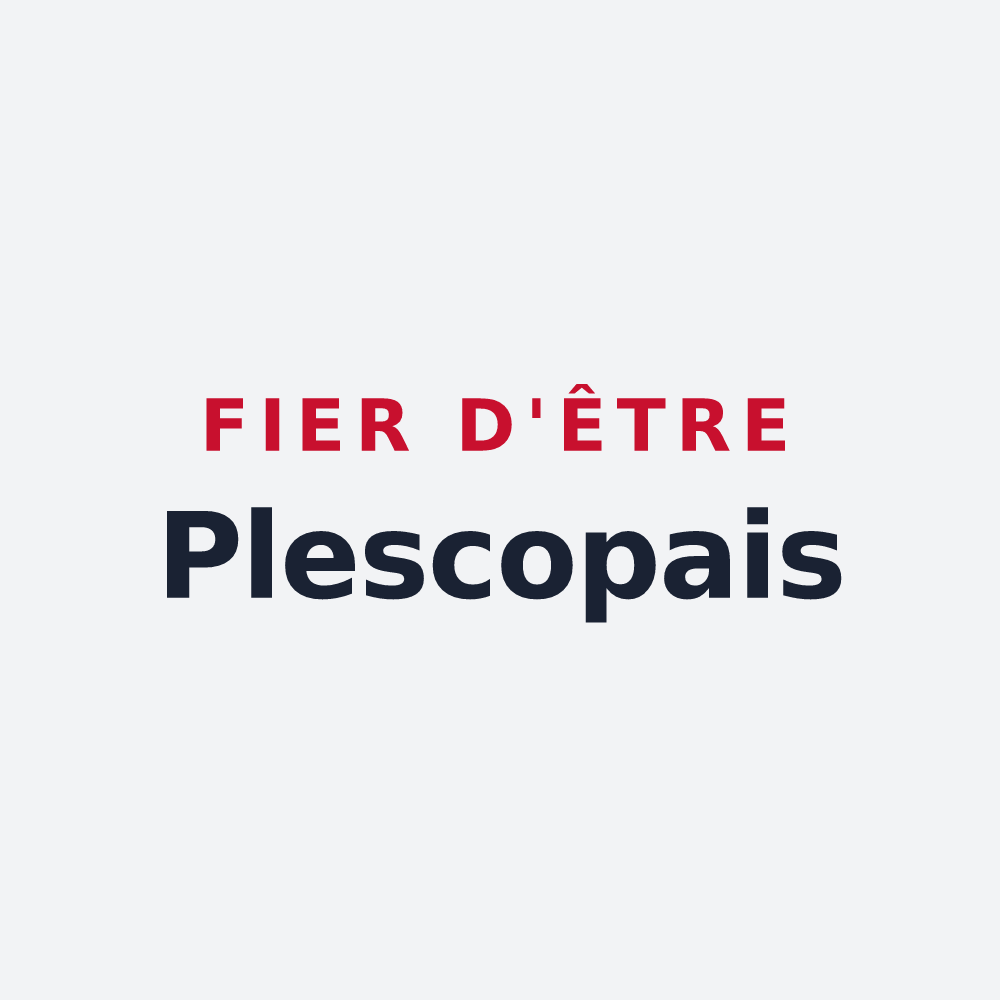 Poster « Fier d'être Plescopais » — design pour Plescop