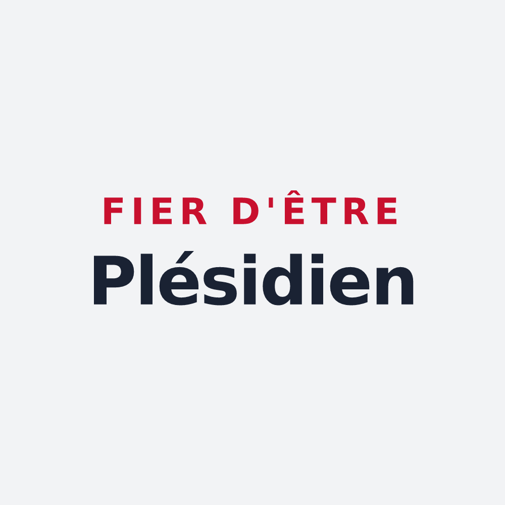 Poster « Fier d'être Plésidien » — design pour Plésidy