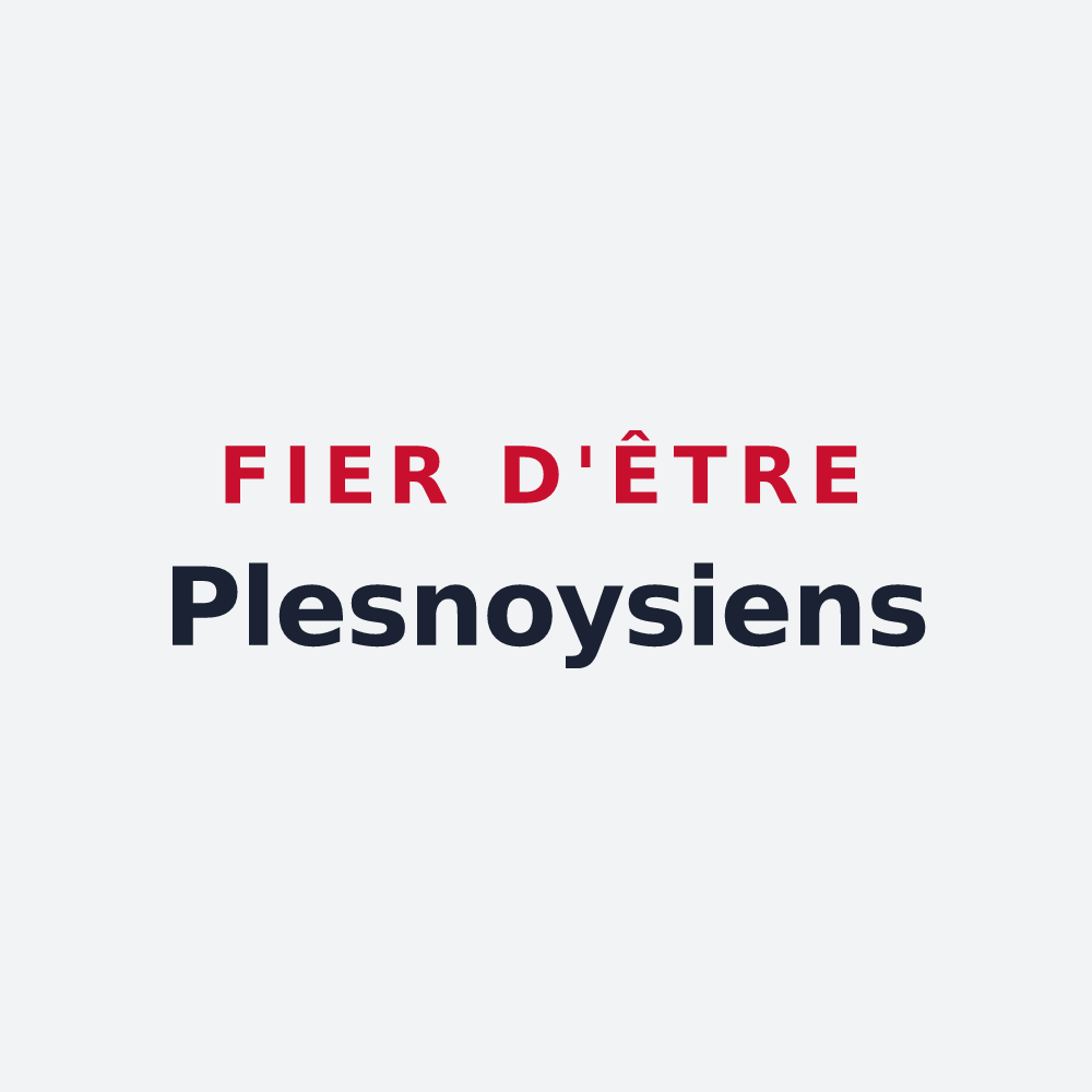 Poster « Fier d'être Plesnoysiens » — design pour Plesnoy