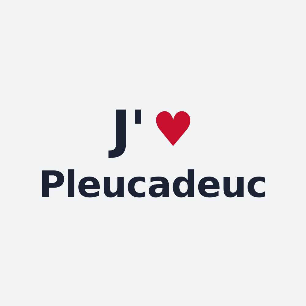 Poster personnalisé Pleucadeuc — design J'aime Pleucadeuc