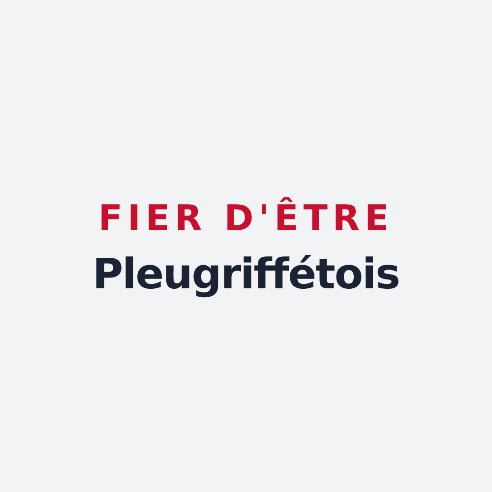 Poster « Fier d'être Pleugriffétois » — design pour Pleugriffet