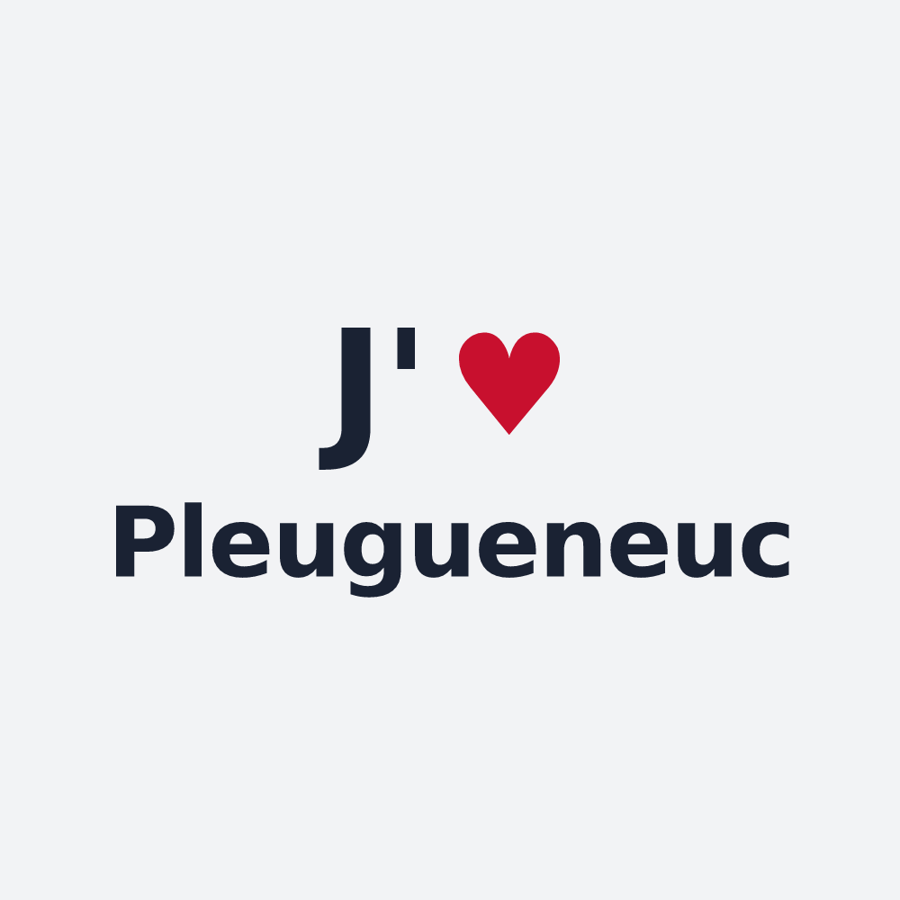 Poster personnalisé Pleugueneuc — design J'aime Pleugueneuc