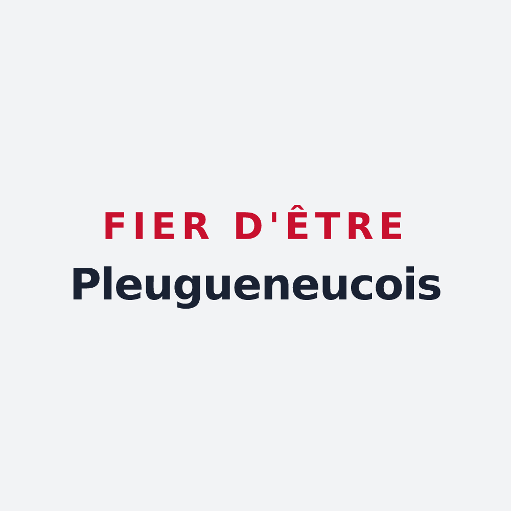 Poster « Fier d'être Pleugueneucois » — design pour Pleugueneuc