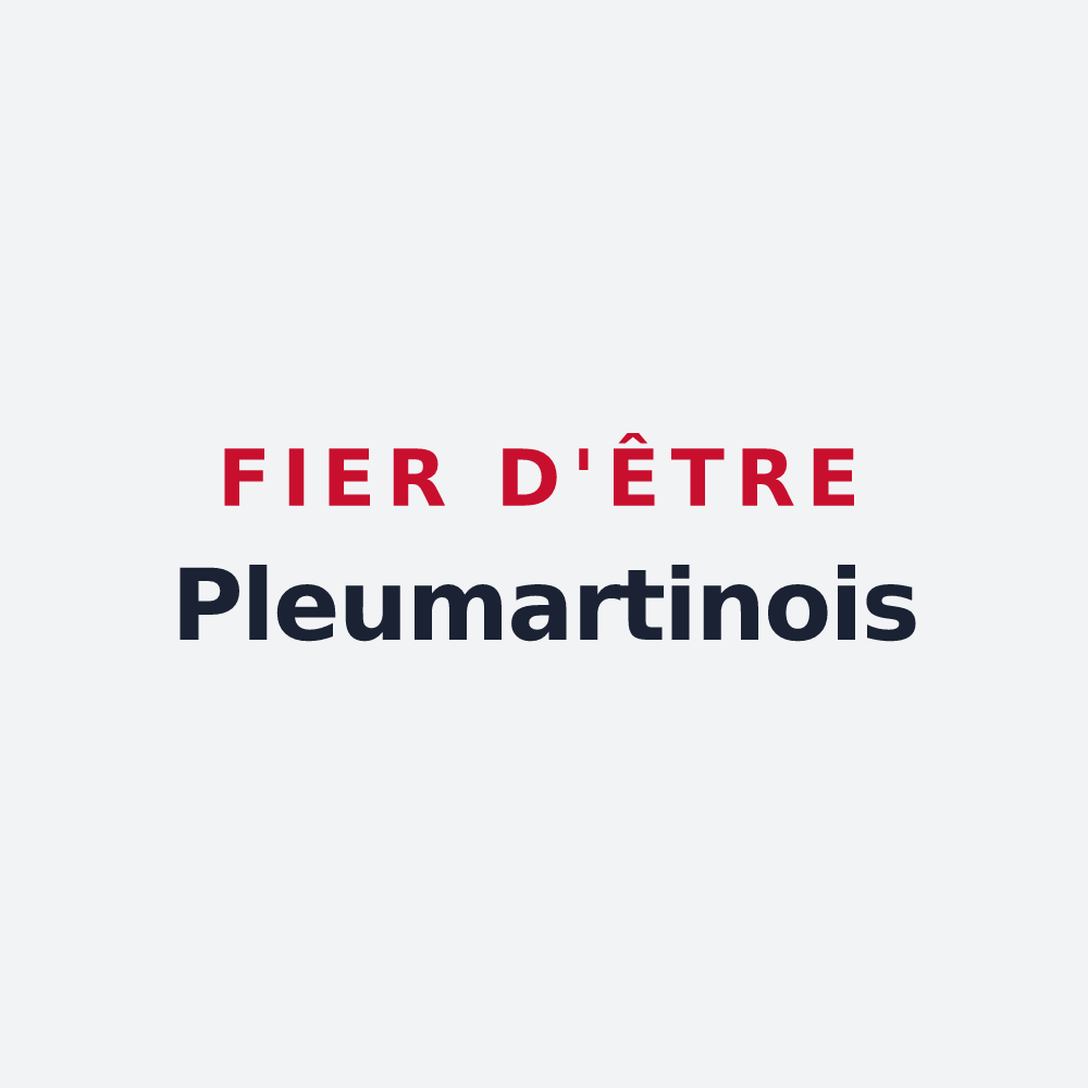 Poster « Fier d'être Pleumartinois » — design pour Pleumartin