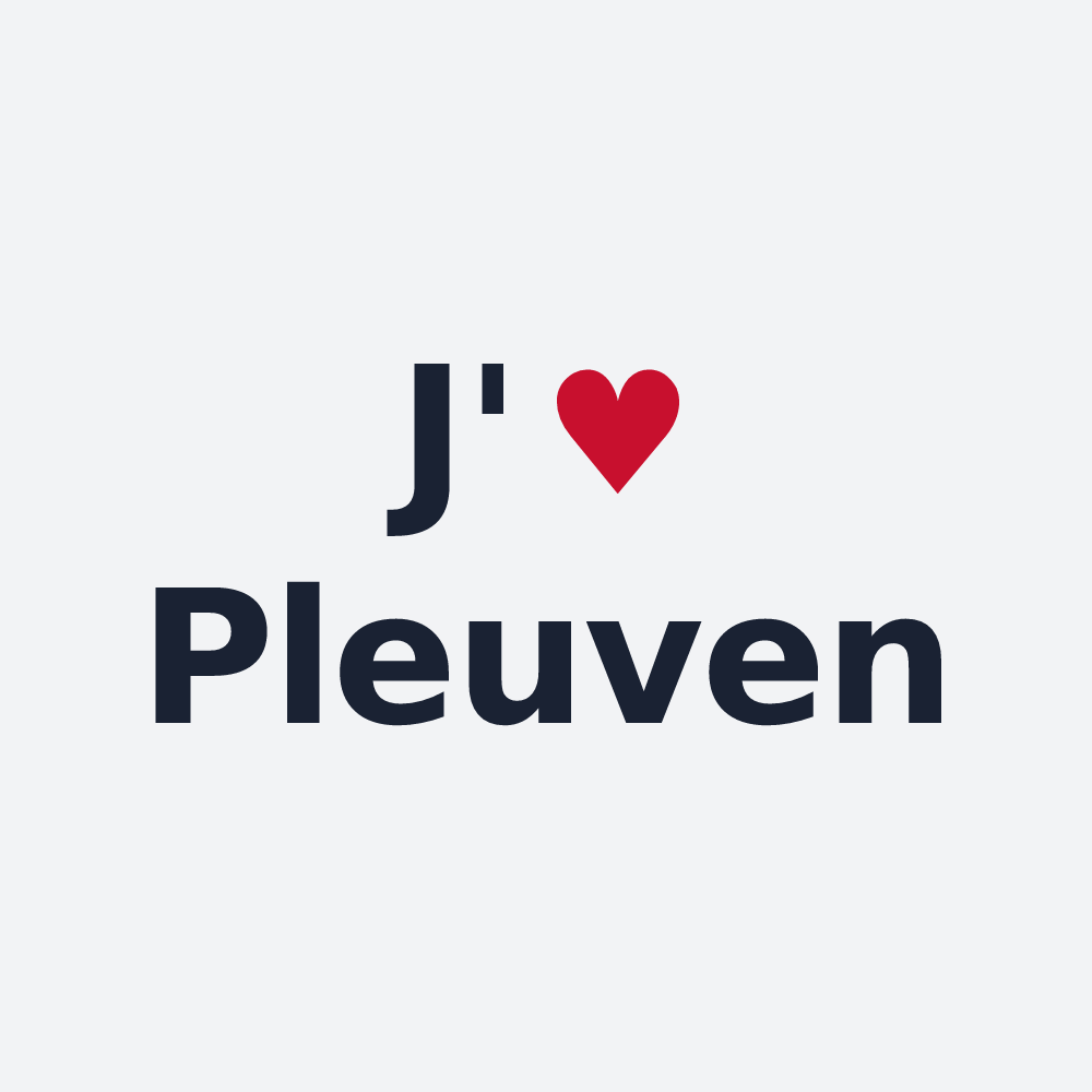 Poster personnalisé Pleuven — design J'aime Pleuven