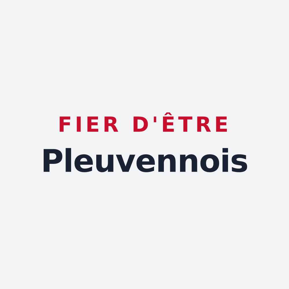Poster « Fier d'être Pleuvennois » — design pour Pleuven