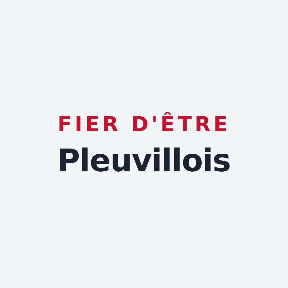 Poster « Fier d'être Pleuvillois » — design pour Pleuville