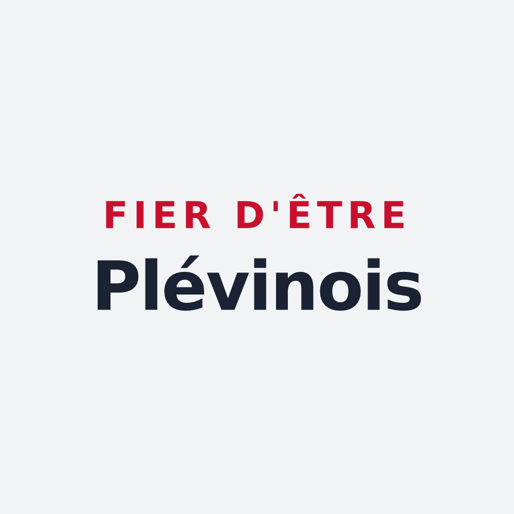 Poster « Fier d'être Plévinois » — design pour Plévin
