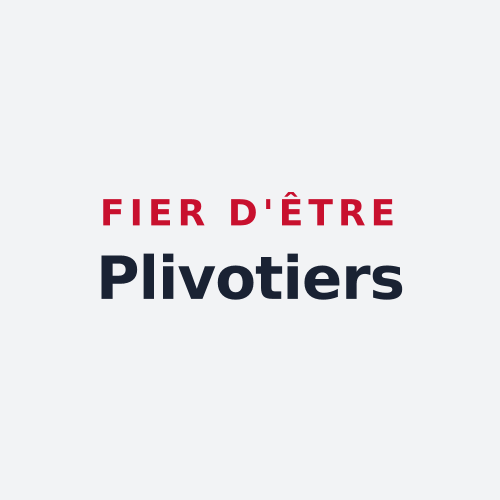 Poster « Fier d'être Plivotiers » — design pour Plivot