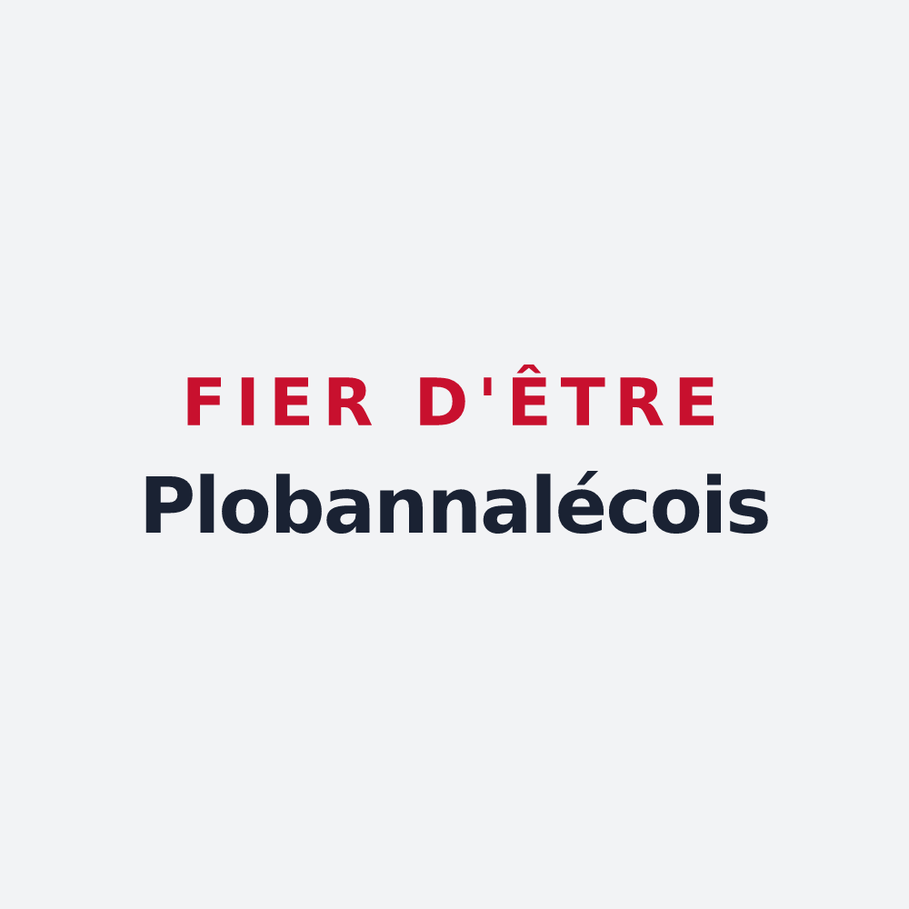 Poster « Fier d'être Plobannalécois » — design pour Plobannalec-Lesconil