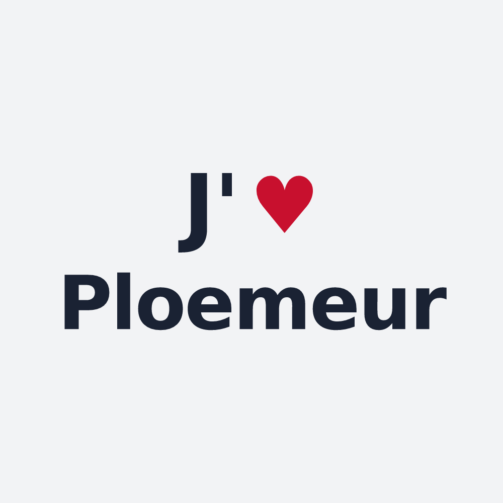 Poster personnalisé Ploemeur — design J'aime Ploemeur