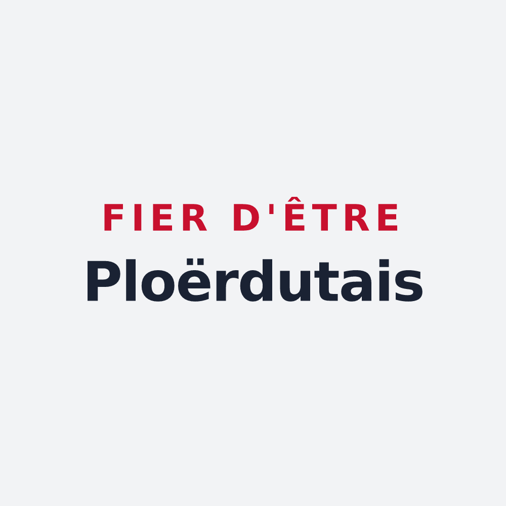 Poster « Fier d'être Ploërdutais » — design pour Ploërdut