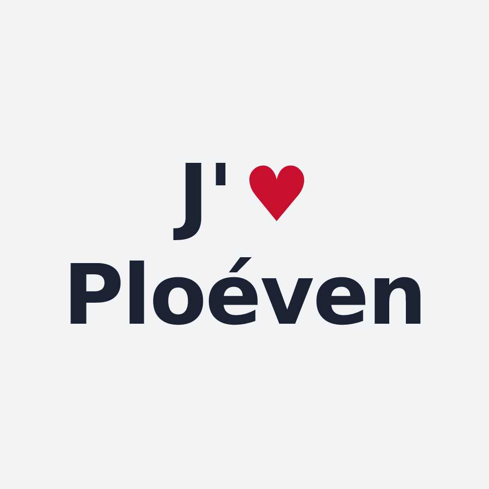 Poster personnalisé Ploéven — design J'aime Ploéven