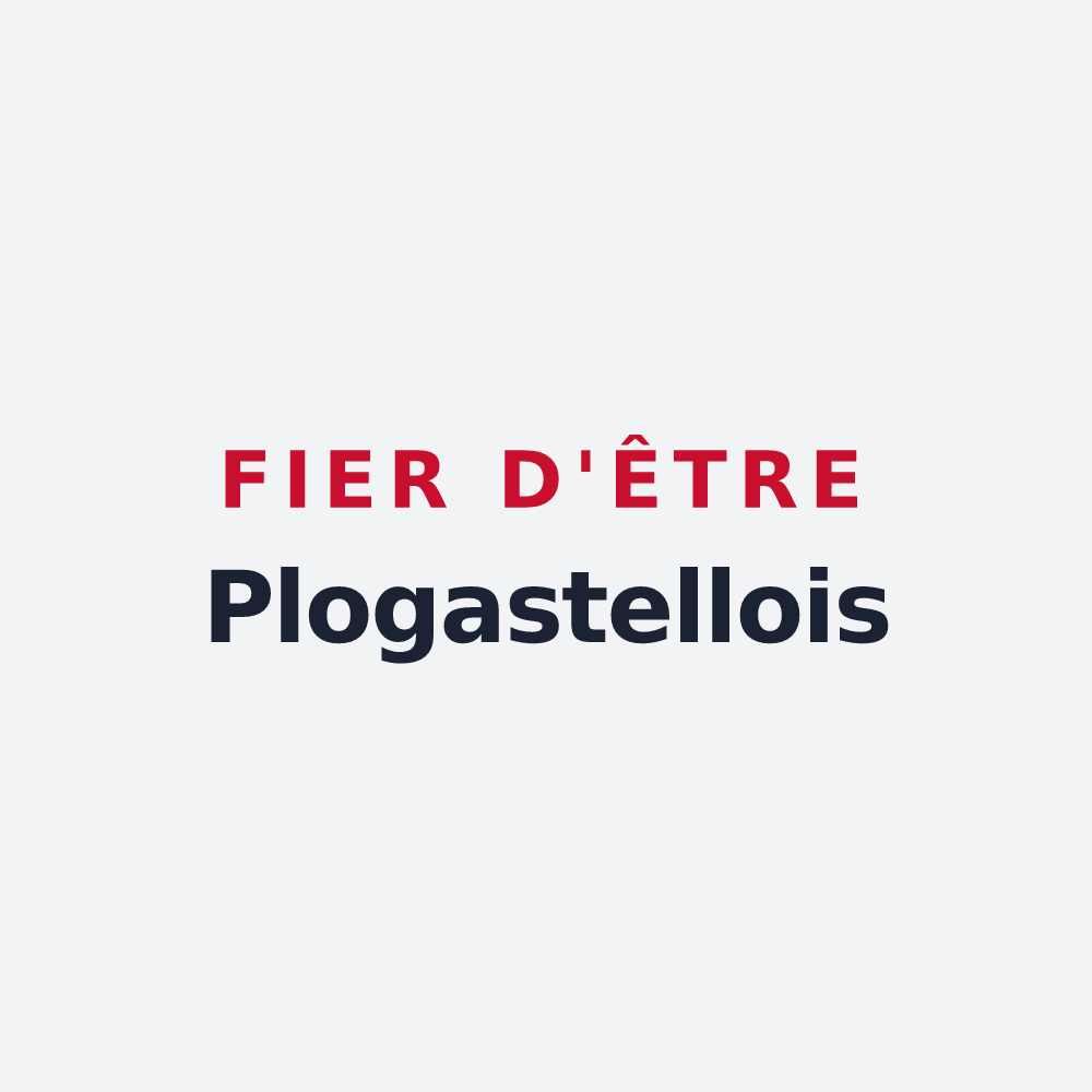 Poster « Fier d'être Plogastellois » — design pour Plogastel-Saint-Germain