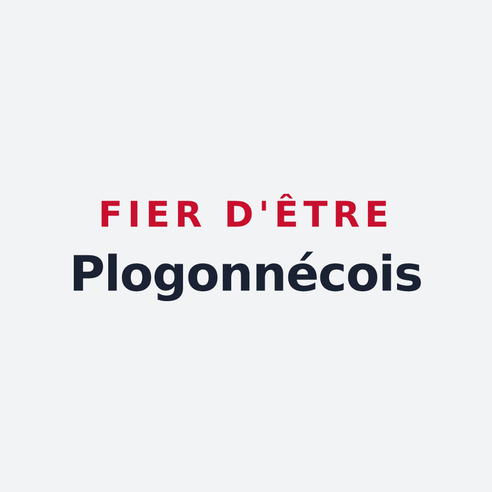 Poster « Fier d'être Plogonnécois » — design pour Plogonnec