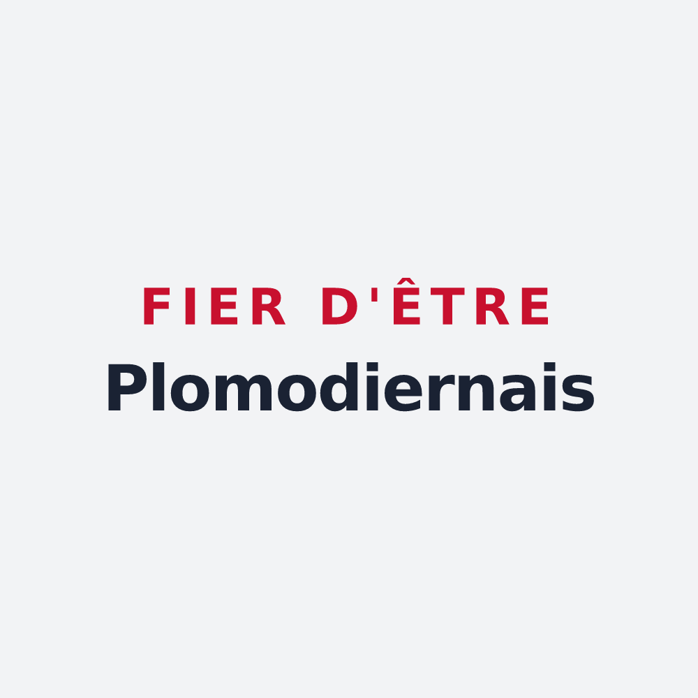 Poster « Fier d'être Plomodiernais » — design pour Plomodiern