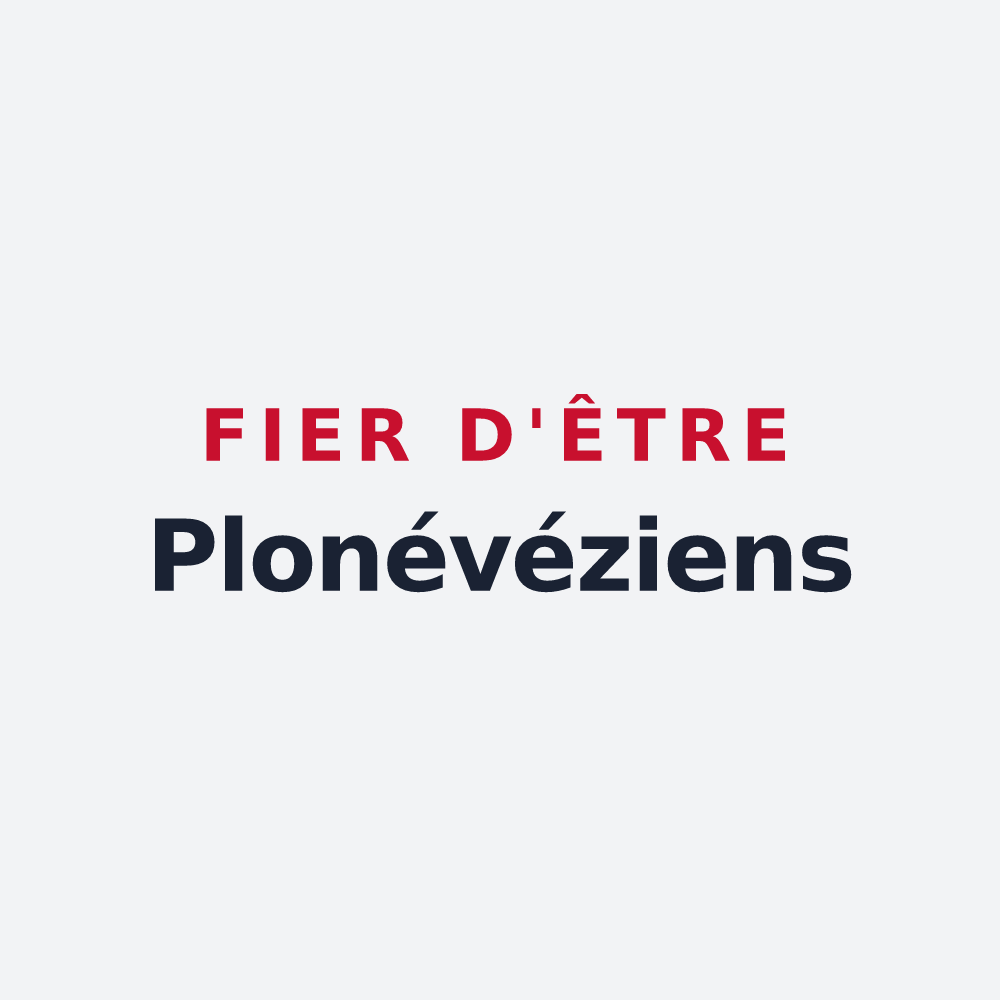Poster « Fier d'être Plonévéziens » — design pour Plonévez-Porzay