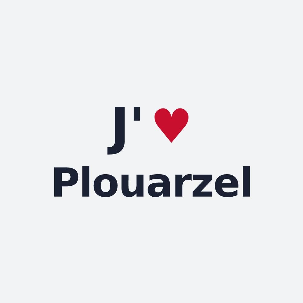 Poster personnalisé Plouarzel — design J'aime Plouarzel