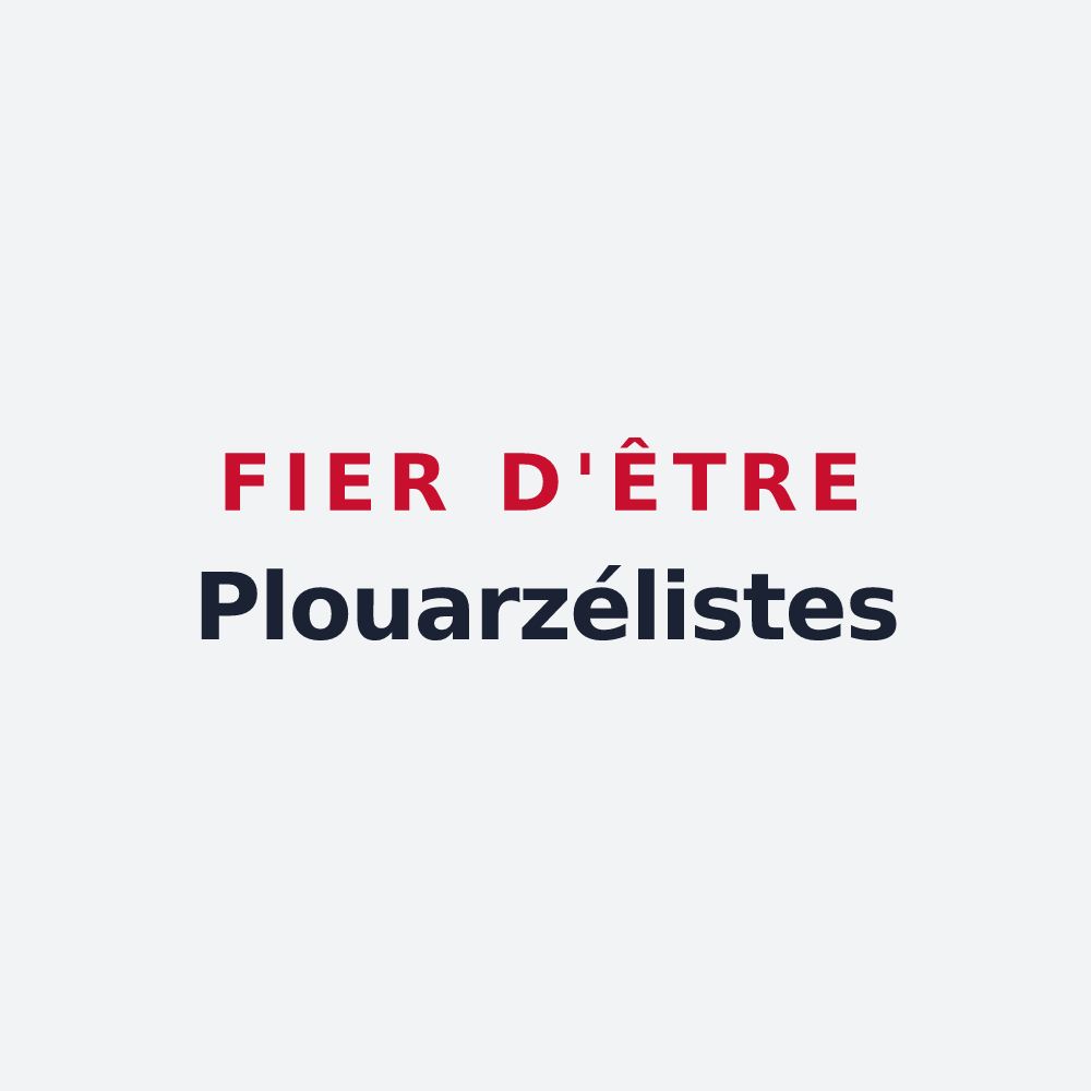 Poster « Fier d'être Plouarzélistes » — design pour Plouarzel