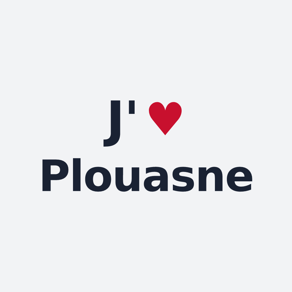 Poster personnalisé Plouasne — design J'aime Plouasne