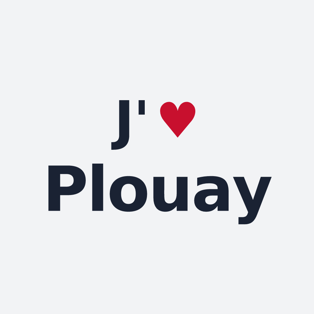 Poster personnalisé Plouay — design J'aime Plouay