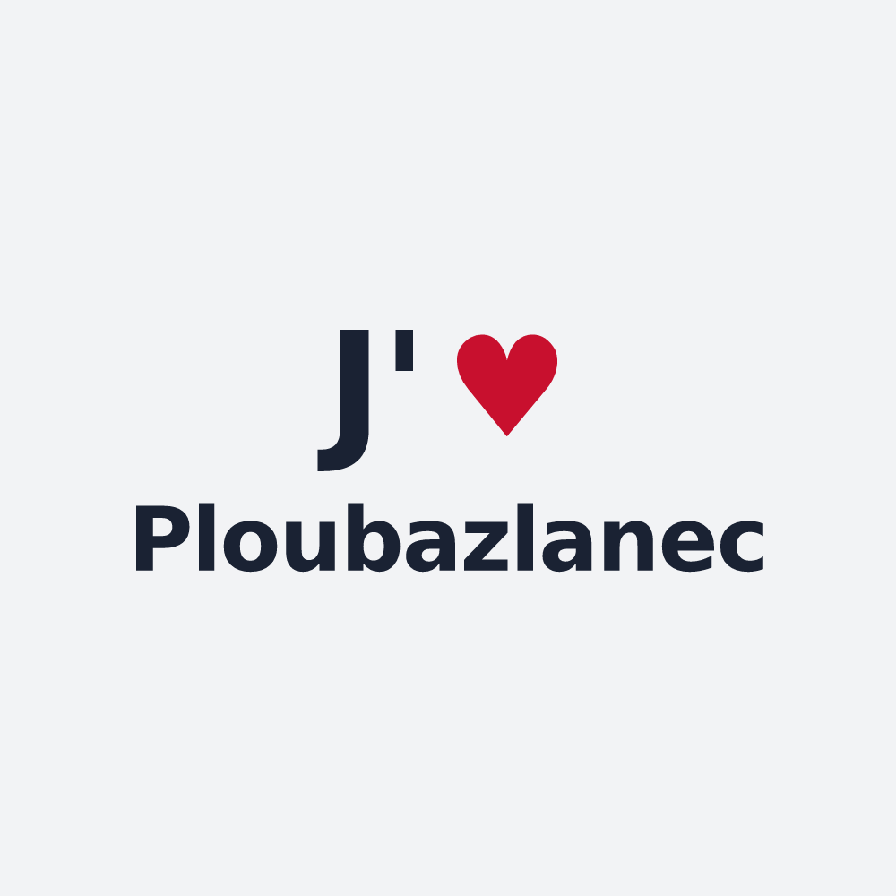 Poster personnalisé Ploubazlanec — design J'aime Ploubazlanec