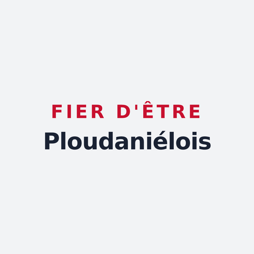 Poster « Fier d'être Ploudaniélois » — design pour Ploudaniel