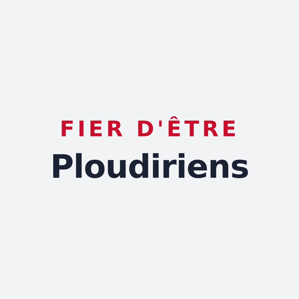 Poster « Fier d'être Ploudiriens » — design pour Ploudiry
