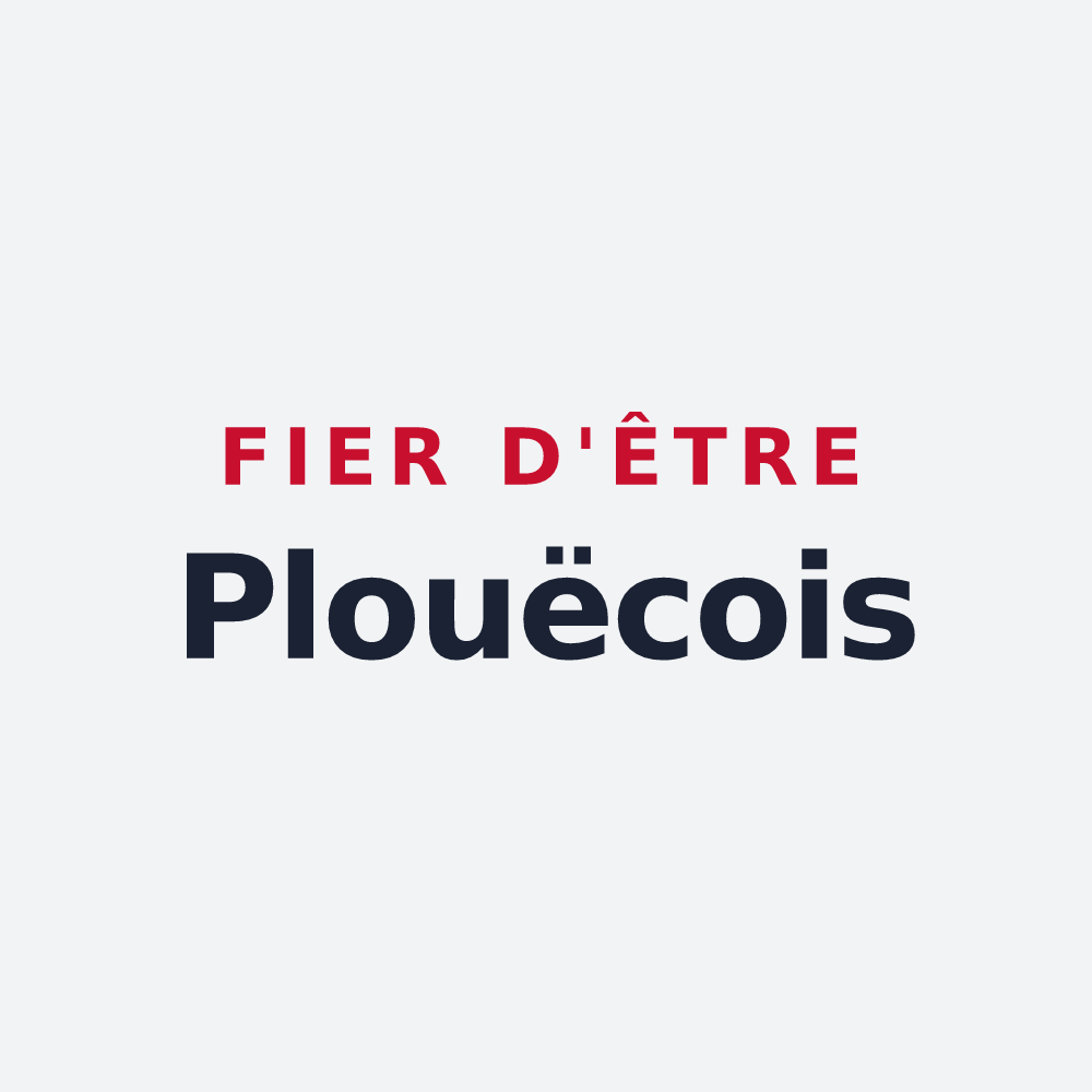 Poster « Fier d'être Plouëcois » — design pour Plouëc-du-Trieux