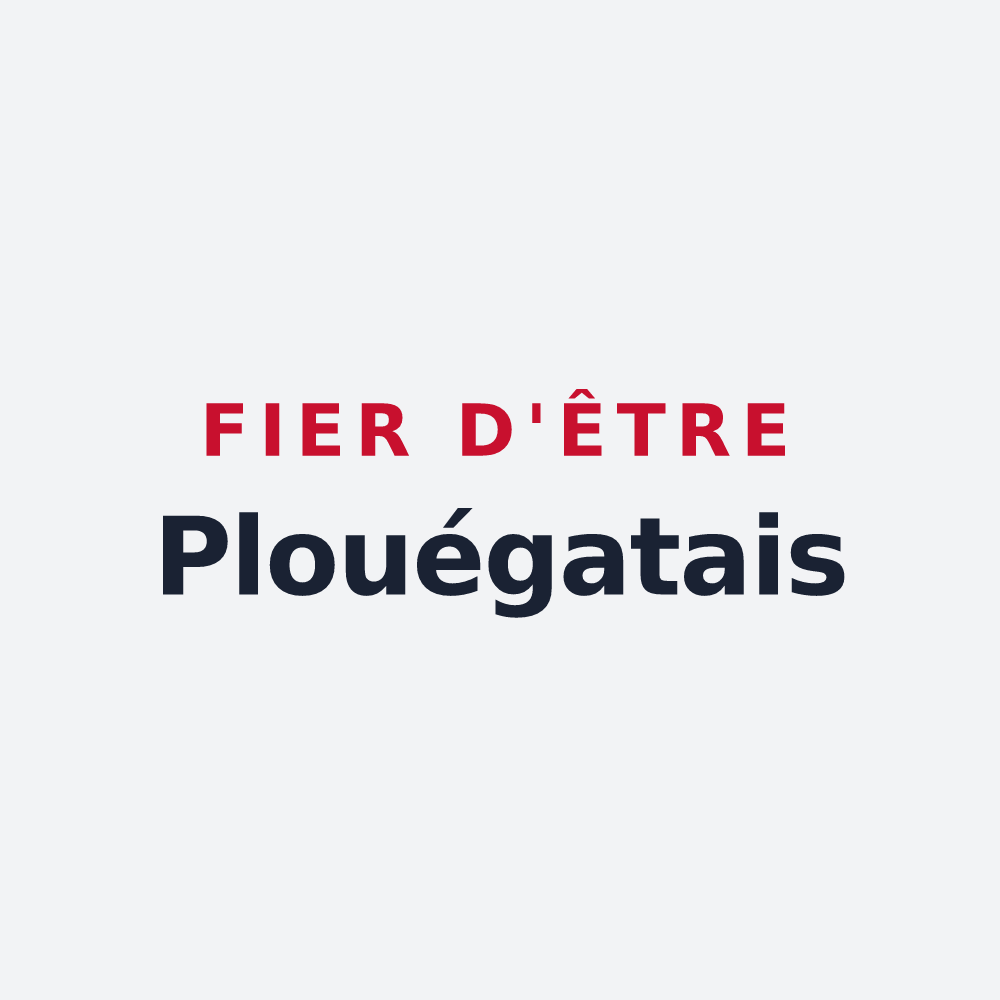 Poster « Fier d'être Plouégatais » — design pour Plouégat-Moysan