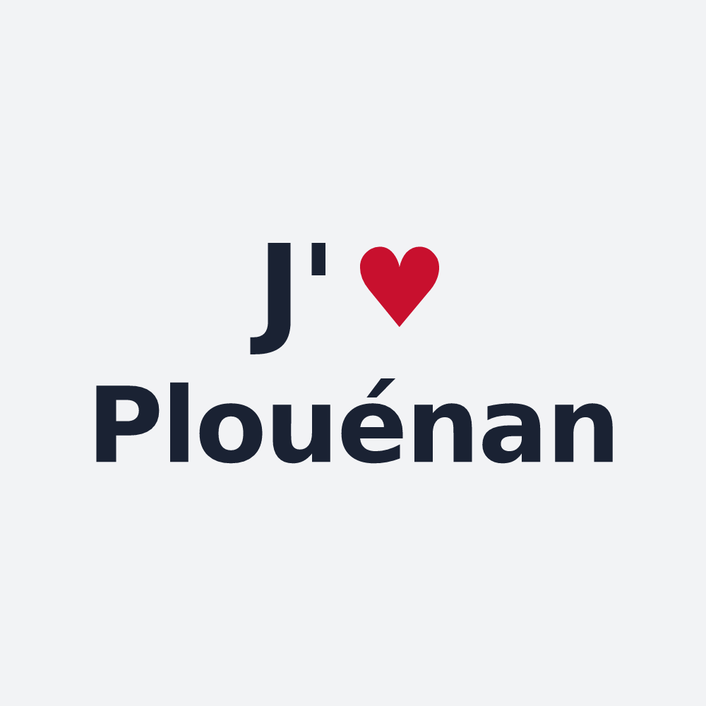Poster personnalisé Plouénan — design J'aime Plouénan
