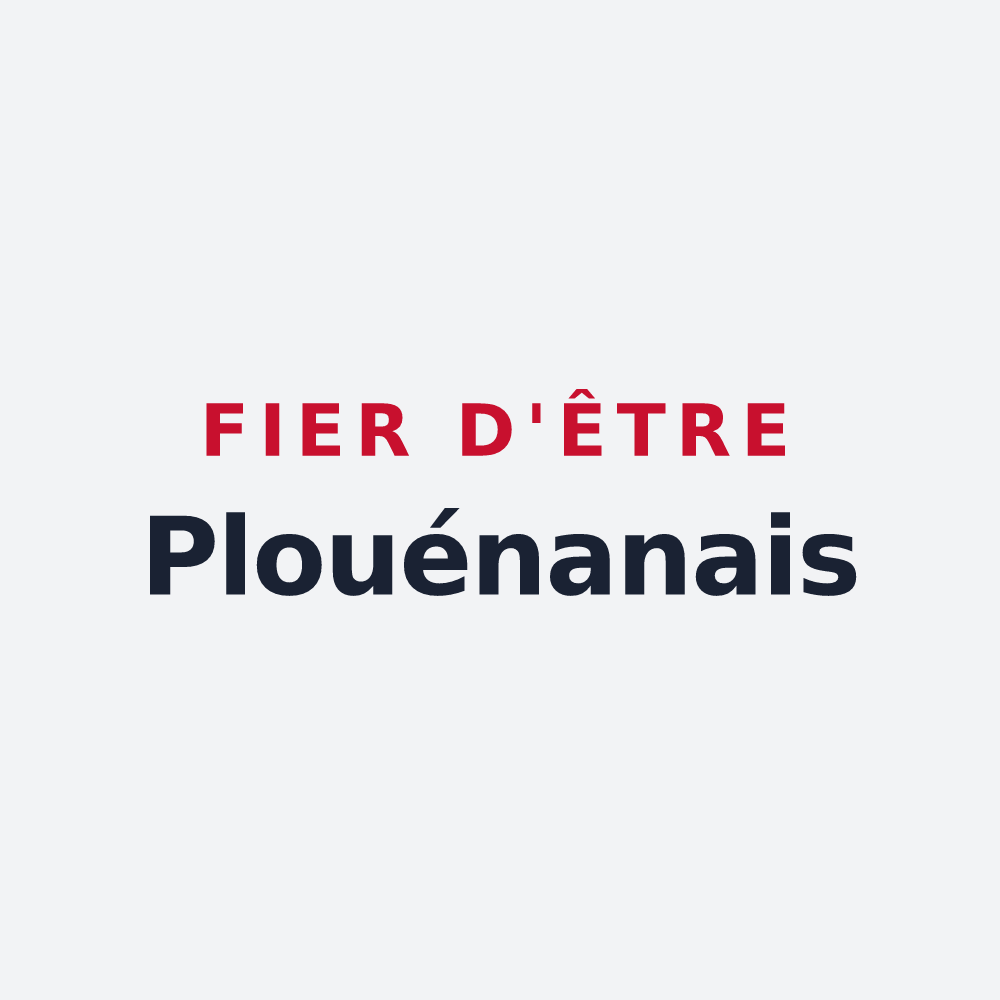 Poster « Fier d'être Plouénanais » — design pour Plouénan