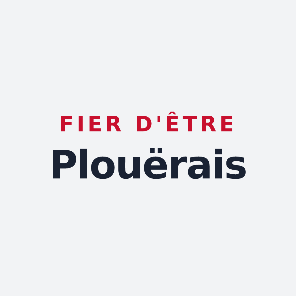 Poster « Fier d'être Plouërais » — design pour Plouër-sur-Rance