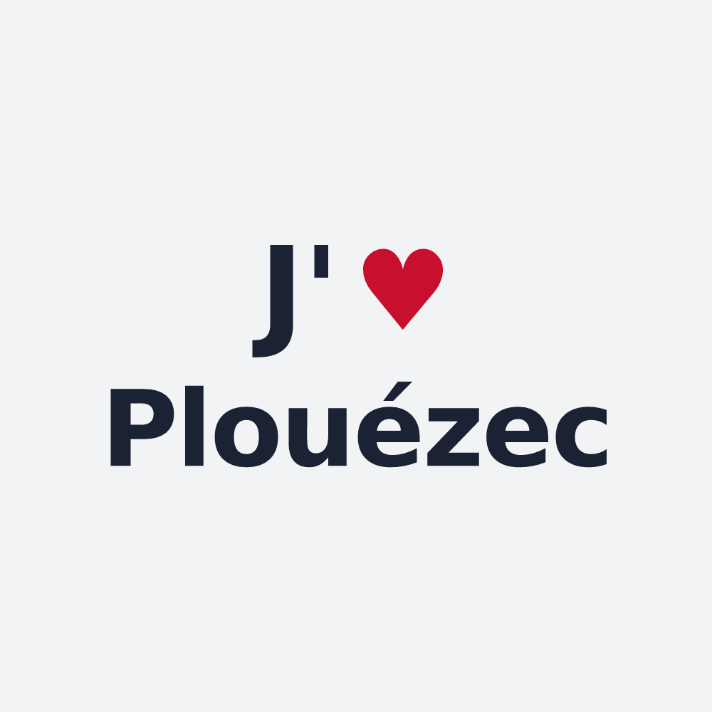 Poster personnalisé Plouézec — design J'aime Plouézec