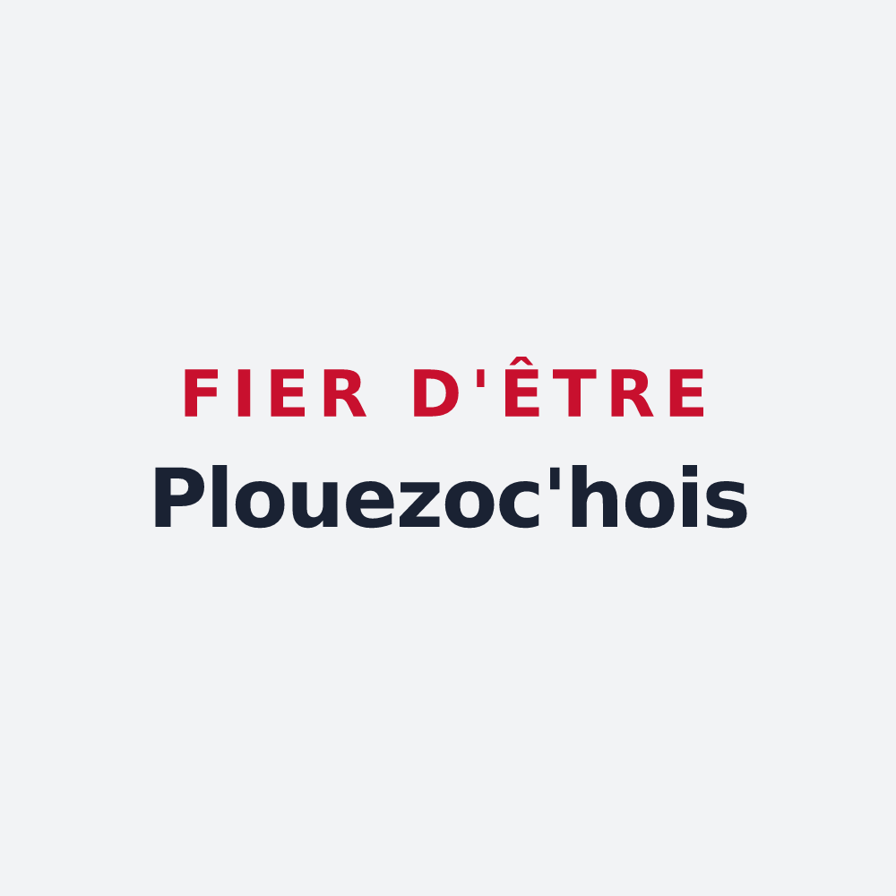 Poster « Fier d'être Plouezoc'hois » — design pour Plouezoc'h