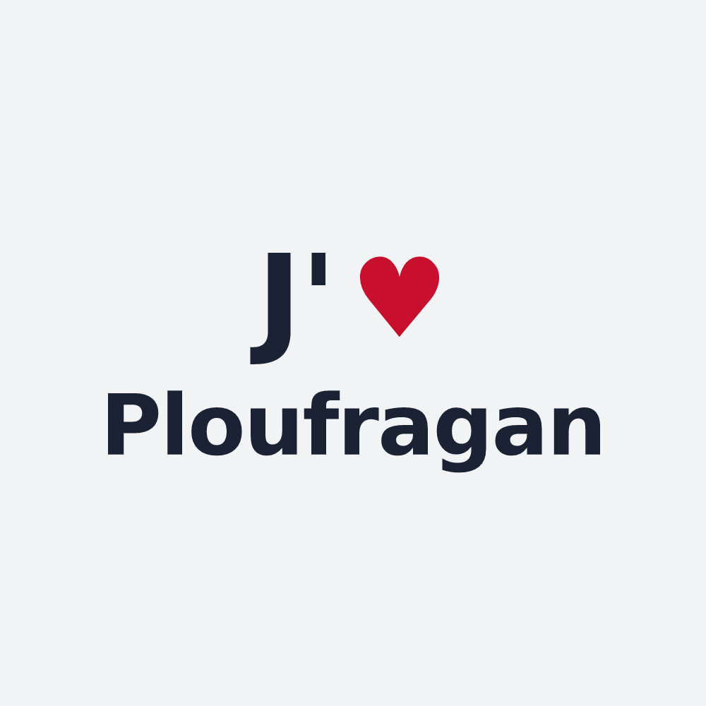 Poster personnalisé Ploufragan — design J'aime Ploufragan