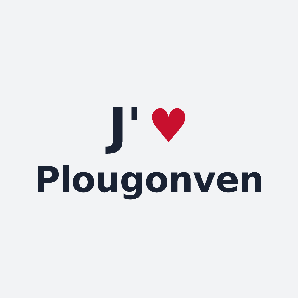 Poster personnalisé Plougonven — design J'aime Plougonven