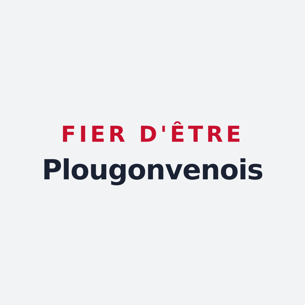 Poster « Fier d'être Plougonvenois » — design pour Plougonven