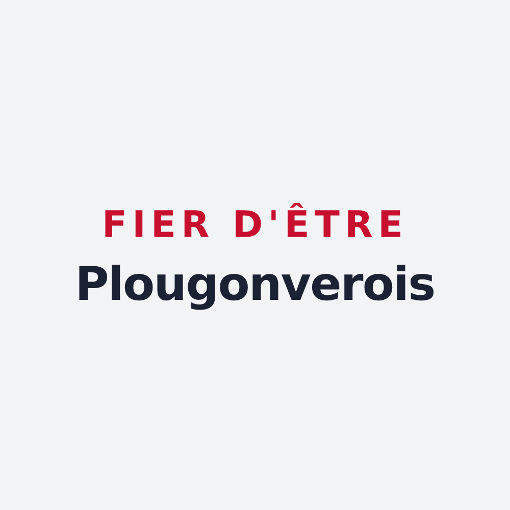 Poster « Fier d'être Plougonverois » — design pour Plougonver