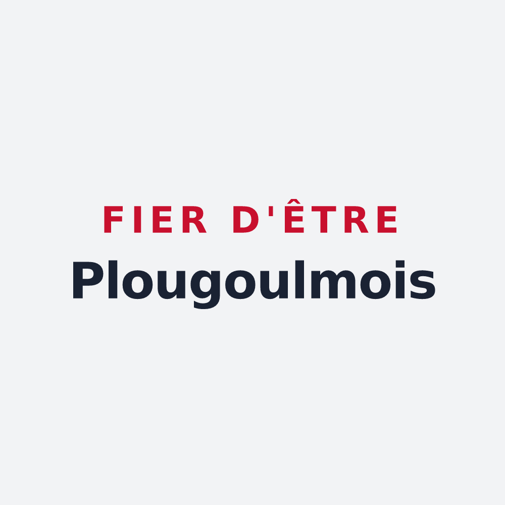 Poster « Fier d'être Plougoulmois » — design pour Plougoulm