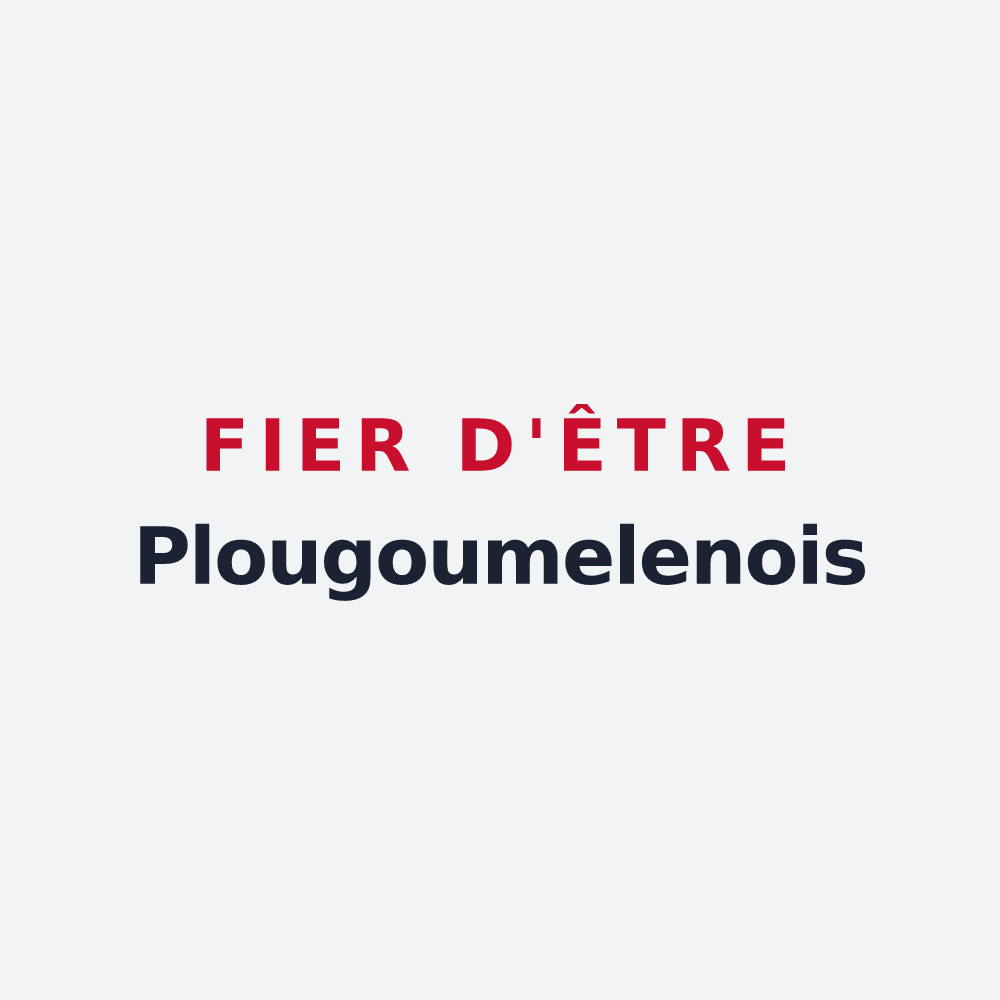 Poster « Fier d'être Plougoumelenois » — design pour Plougoumelen